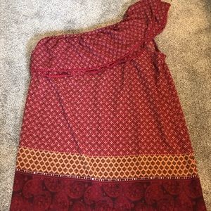 Xhilaration one-shouldered shift dress